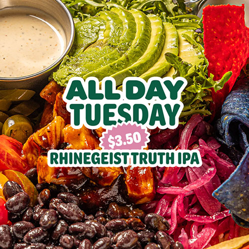 Bareburger-Short-North-in-Columbus-Ohio-offers-up-All-Day-Tuesday-deals-on-Rhinegeist-Truth-IPAs!